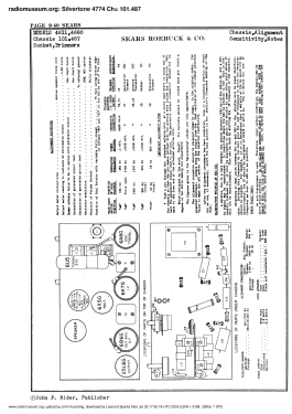 Silvertone 4773 Ch= 101.487; Sears, Roebuck & Co. (ID = 3062030) Radio