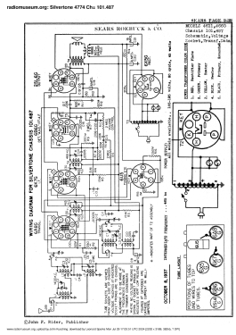 Silvertone 4773 Ch= 101.487; Sears, Roebuck & Co. (ID = 3062031) Radio