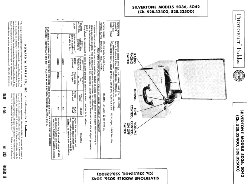 Silvertone 5036 Ch=528.32400; Sears, Roebuck & Co. (ID = 449826) Radio