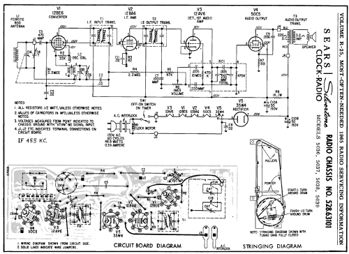 Silvertone 5036 Ch= 528.63101 Order=57A 5036; Sears, Roebuck & Co. (ID = 193955) Radio