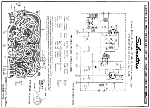 Silvertone 5045 Ch= 132.84101 Order=57A 5045; Sears, Roebuck & Co. (ID = 193960) Radio