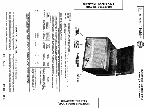 Silvertone 5045 High Fidelity Ch=528.34900; Sears, Roebuck & Co. (ID = 449831) Radio