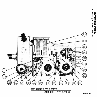 Silvertone 5115-2 Ch= 549.16005; Sears, Roebuck & Co. (ID = 2751765) Television