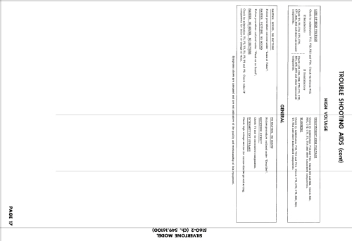 Silvertone 5160-2 Ch= 549.16100; Sears, Roebuck & Co. (ID = 2683417) Television