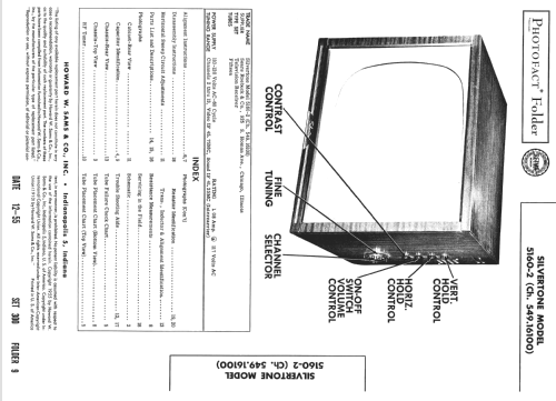 Silvertone 5160-2 Ch= 549.16100; Sears, Roebuck & Co. (ID = 2683424) Television