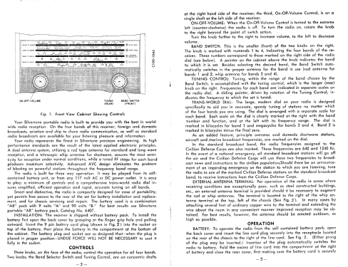 Silvertone 5227 Ch= 528.33203; Sears, Roebuck & Co. (ID = 2060525) Radio