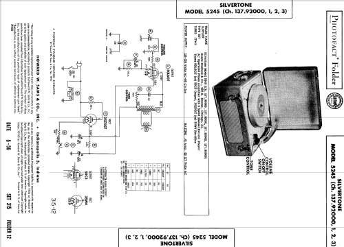 Silvertone 5245 Ch= 137.92001; Sears, Roebuck & Co. (ID = 537292) R-Player