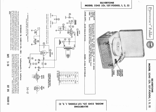 Silvertone 5245 Ch= 137.92002; Sears, Roebuck & Co. (ID = 2196820) R-Player