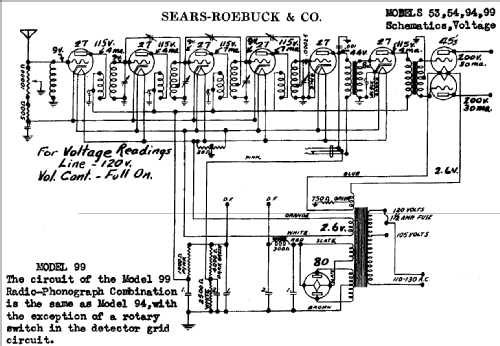 Silvertone 54 Order= 57V 4148 or 4149; Sears, Roebuck & Co. (ID = 650340) Radio