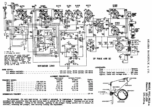 Silvertone 5511 Ch= 101.619; Sears, Roebuck & Co. (ID = 675138) Radio