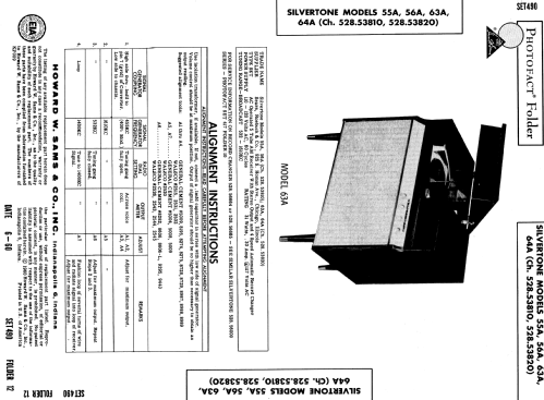 Silvertone 55A Ch= 528.53810; Sears, Roebuck & Co. (ID = 558669) Radio