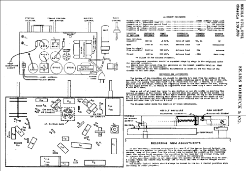 Silvertone 5731 Ch= 109.359; Sears, Roebuck & Co. (ID = 645670) Radio