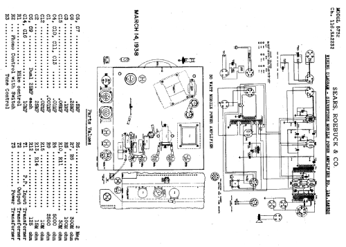 Silvertone Order= 57H 5732 Ch= 116.SA2232; Sears, Roebuck & Co. (ID = 673297) R-Player