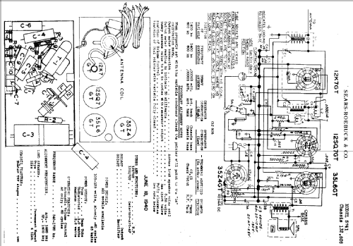 Silvertone Jive Box Order= 57F 5741 Ch= 132.808; Sears, Roebuck & Co. (ID = 645680) Radio