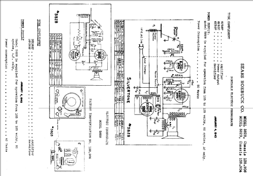 Silvertone Order= 57F 5829 Ch= 138.904; Sears, Roebuck & Co. (ID = 692214) R-Player