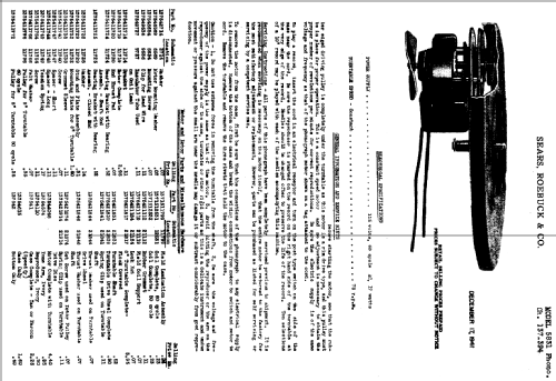 Silvertone Order= 57E 05831 Ch 137.394; Sears, Roebuck & Co. (ID = 646323) R-Player