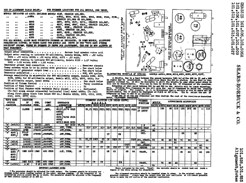 Silvertone Order= 57D 6005 Ch= 101.507; Sears, Roebuck & Co. (ID = 646334) Radio