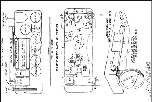 Silvertone 6011 Ch= 132.816; Sears, Roebuck & Co. (ID = 273490) Radio