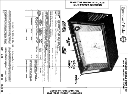 Silvertone 6020 Ch= 132.09000 Order=57H U6020; Sears, Roebuck & Co. (ID = 539247) Radio