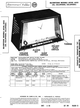 Silvertone 6020 Ch= 132.09000 Order=57H U6020; Sears, Roebuck & Co. (ID = 2770871) Radio