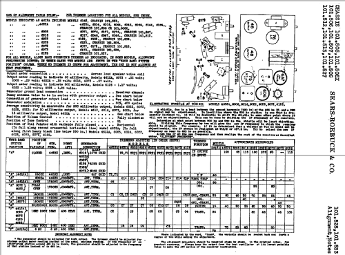 Silvertone Order= 57K 6023 Ch= 101.506; Sears, Roebuck & Co. (ID = 647158) Radio