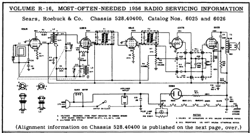 Silvertone 6026 Ch= 528.40400 Order=57H U6026; Sears, Roebuck & Co. (ID = 126722) Radio