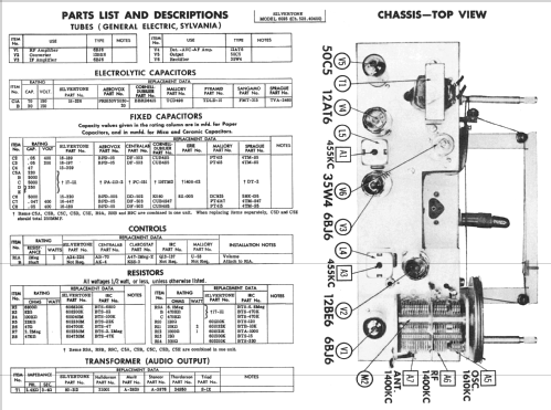 Silvertone 6026 Ch= 528.40400 Order=57H U6026; Sears, Roebuck & Co. (ID = 2370012) Radio