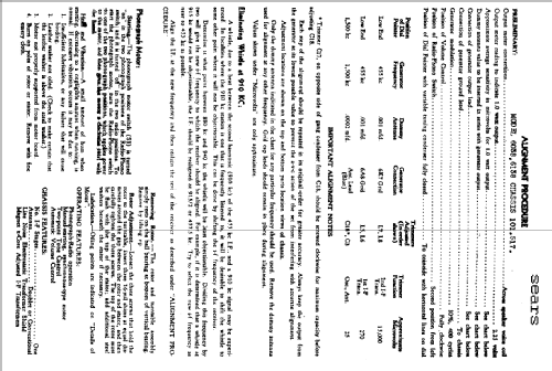 Silvertone Order= 57KM 6038 Ch= 101.517; Sears, Roebuck & Co. (ID = 647390) Radio