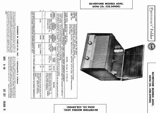 Silvertone 6045 Ch= 528.34900 Order=57H 06045L; Sears, Roebuck & Co. (ID = 449909) Radio