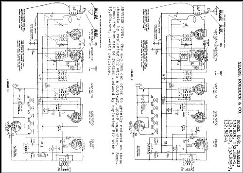 Silvertone 6050 Ch= 132.825-4; Sears, Roebuck & Co. (ID = 305628) Radio