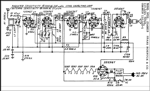 Silvertone 6052A Ch= 110.452-1; Sears, Roebuck & Co. (ID = 305831) Radio