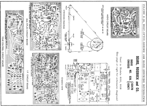 Silvertone 6055 Ch= 528.63470; Sears, Roebuck & Co. (ID = 201725) Radio