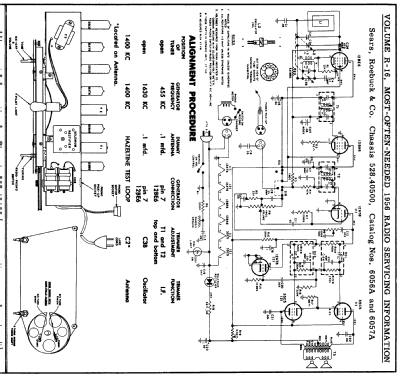 Silvertone 6056A Ch= 528.50500; Sears, Roebuck & Co. (ID = 126728) Radio