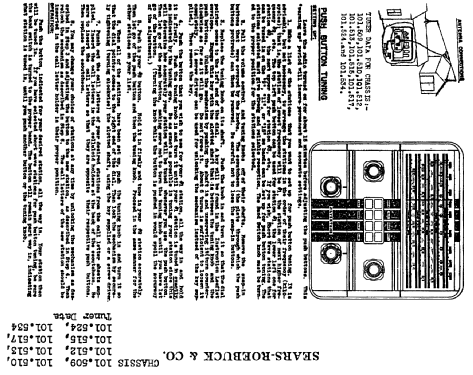 Silvertone Order= 57K 6074 Ch= 101.515; Sears, Roebuck & Co. (ID = 647886) Radio