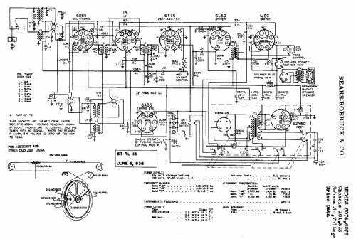 Silvertone Order= 57KM 6079 Ch= 101.515; Sears, Roebuck & Co. (ID = 647887) Radio