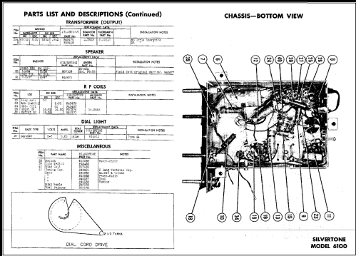 Silvertone 6100 Ch= 101.660-1A; Sears, Roebuck & Co. (ID = 480650) Radio