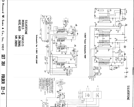 Silvertone 6103 Ch= 549.20050; Sears, Roebuck & Co. (ID = 1861473) Television