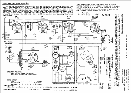 Silvertone 6113 Ch= 101.521; Sears, Roebuck & Co. (ID = 654463) Radio