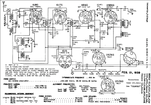 Silvertone 6120A Ch= 101.546-1A; Sears, Roebuck & Co. (ID = 654497) Radio