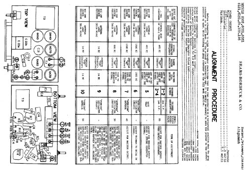 Silvertone 6121 Ch= 100.195; Sears, Roebuck & Co. (ID = 647131) Radio