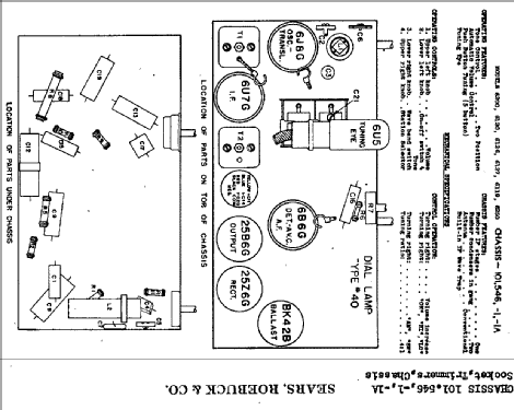 Silvertone 6126 Ch= 101.546; Sears, Roebuck & Co. (ID = 655009) Radio