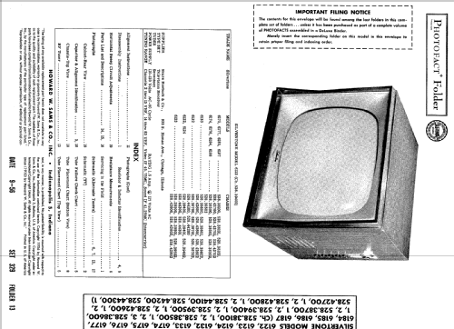 Silvertone 6133 Ch= 528.38600; Sears, Roebuck & Co. (ID = 499774) Television