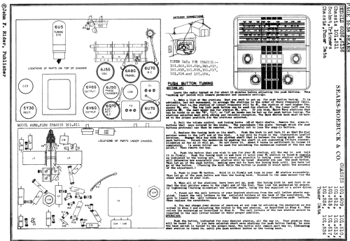 Silvertone 6136 Ch= 101.511; Sears, Roebuck & Co. (ID = 509763) Radio