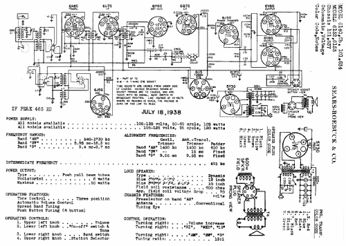 Silvertone 6153 Ch= 101.537; Sears, Roebuck & Co. (ID = 655374) Radio