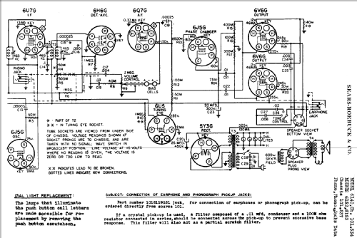 Silvertone 6153 Ch= 101.537; Sears, Roebuck & Co. (ID = 655375) Radio