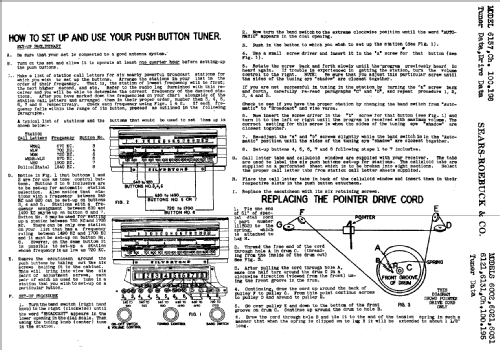 Silvertone 6157 Ch= 100.198; Sears, Roebuck & Co. (ID = 655407) Radio