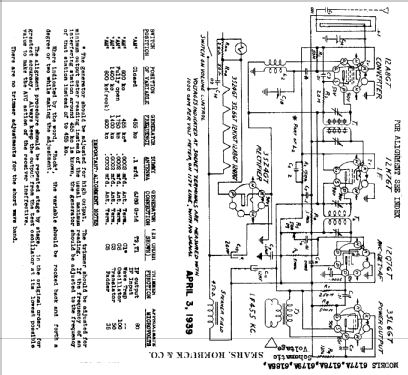 Silvertone 6178A Ch= 109.279; Sears, Roebuck & Co. (ID = 655731) Radio