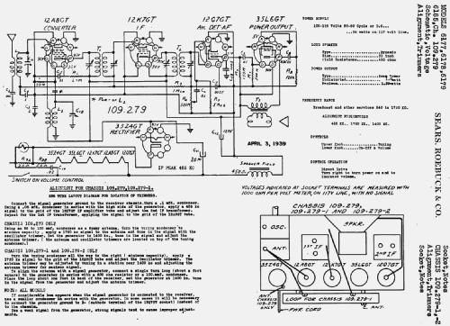 Silvertone 6178A Ch= 109.279; Sears, Roebuck & Co. (ID = 655732) Radio