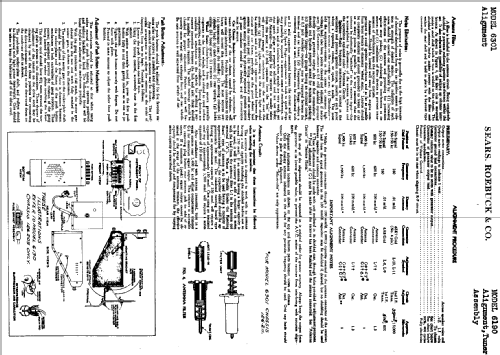 Silvertone Order= 57D 6190 Ch= 126.209; Sears, Roebuck & Co. (ID = 676543) Car Radio