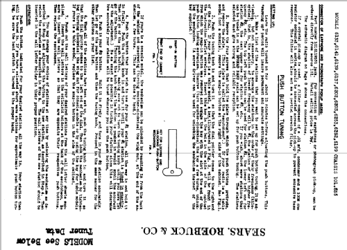 Silvertone 6203 Ch= 101.535; Sears, Roebuck & Co. (ID = 655863) Radio